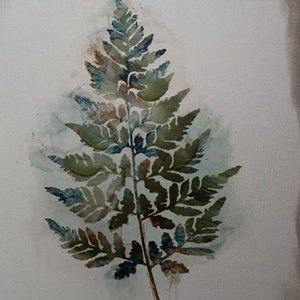 Leaf Painting Wall Art - 8x8"